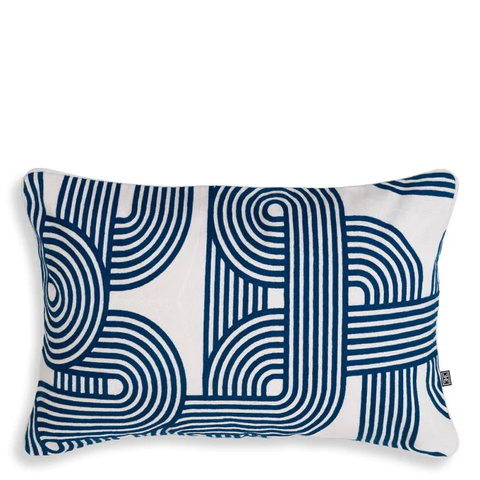 Декоративная подушка ABAÇAS, сине-белая