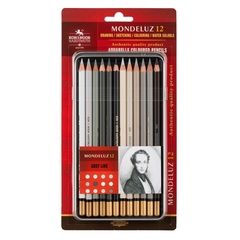 Карандаши акварельные KOH-I-NOOR MONDELUZ 3722, 12цв GRAY LINE/СЕРЫЕ