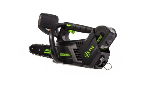 Цепная пила Greenworks GD40TCSk5 (GS110) 40v, 25 см, в комплекте с АКБ 5 А·ч и ЗУ (аккумуляторная)