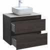 Aquanet 287895 Компл.2 - Тумба Nova Lite 75 2 ящ. цв. дуб черный (287895)