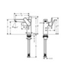 Смеситель для раковины однорычажный Hansgrohe Talis E 71755000