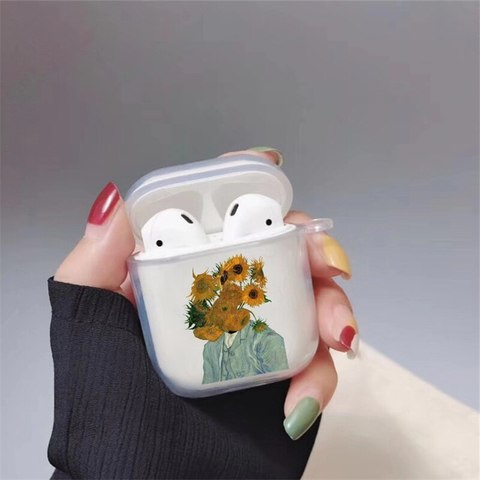 Airpods üçün qoruyucu üzlük \ Case for Airpods Van Gogh 6