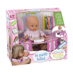 Кукла"Le Petit Bebe", подарочный набор со столиком и аксессуарами школы