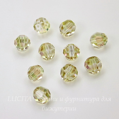 5000 Бусина - шарик с огранкой Сваровски Crystal Luminous Green 6 мм