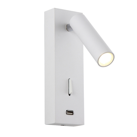 Настенный светодиодный светильник Crystal Lux CLT 210W USB WH