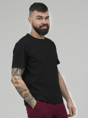 Футболка - китель повара мужской Чёрный NVDesign