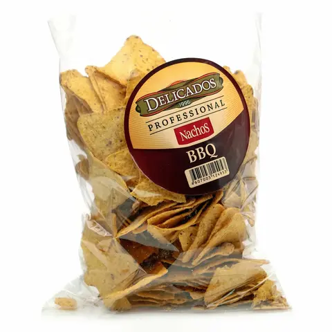 Чипсы Кукурузные Nachos Delicados со вкусом барбекю 500гр
