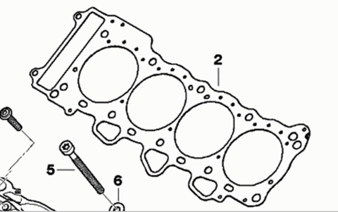 Прокладка ГБЦ для BMW S1000RR 2009-2014