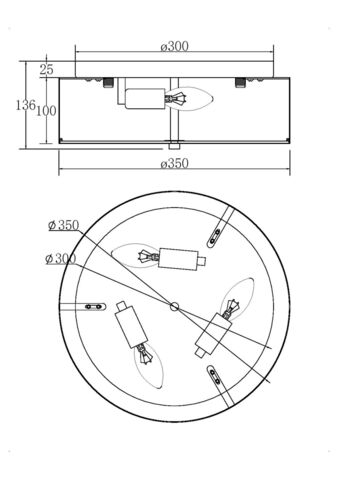 Потолочная люстра Maytoni Ripple MOD096CL-03CH