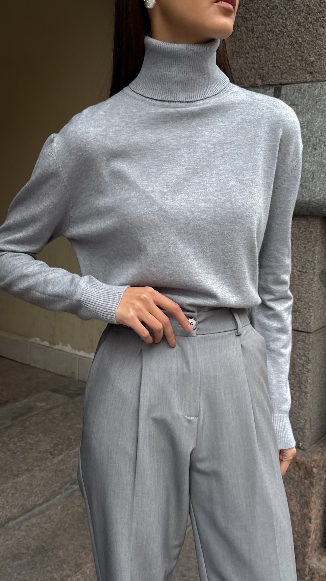 Водолазка oversize из мягкой смесовой вискозы
