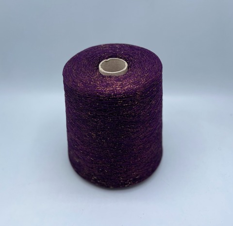 Industria Italiana (пр.Италия),art- Frizzante 3500 м/100гр, 70%Вискоза, 15%Металлик(Люрекс), 15%Полиамид, цвет-Черника(2060/6801). арт-36055