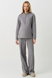 Костюм для беременных и кормящих 19194 серый меланж
