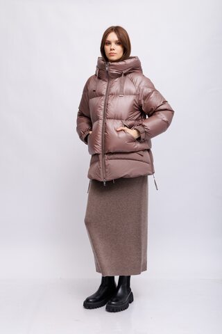 Diego M Куртка утепленная на молнии с вышивкой на капюшоне