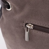 Сумка Саломея 505 эко-замша серый шоколад