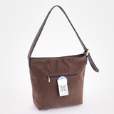 Сумка Саломея 485 эко-замша шоколад