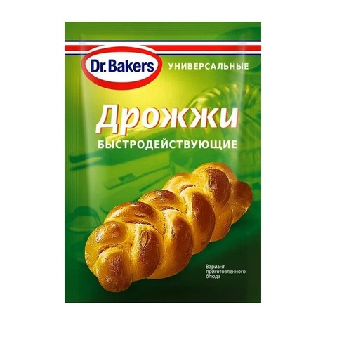 Дрожжи сухие быстродействующие Dr.Bakers 7 г