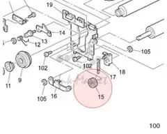 AE030018 Подшипник шариковый 12х28х8. оригинал (актуальный артикул: AE030018) для Ricoh
