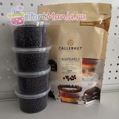 Шоколадные жемчужины с хрустящим слоем Callebaut Темный шоколад 100 гр