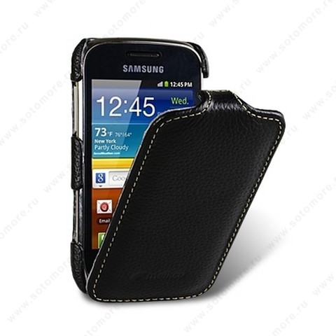 Чехол-флип Melkco для Samsung Galaxy Mini 2 S6500 Leather Case Jacka Type (Black LC)