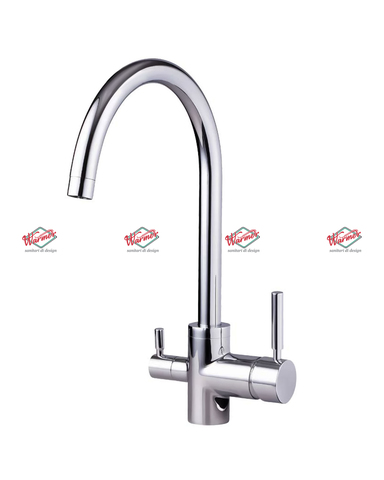 Смеситель для кухни с фильтром Warmer Brushed Chrome Line KPV-0201