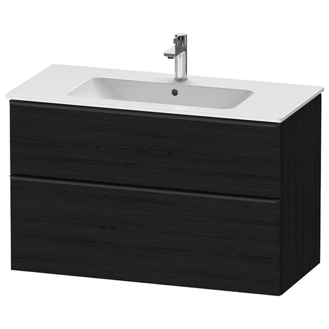 Duravit D-Neo Тумбочка подвесная, 625x1010x462, 1 ящик цвет: Black Oak DE436301616