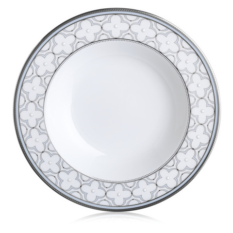 Тарелка суповая 24.7см Noritake Трефолио с платиновым кантом