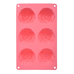 Форма из силикона «Розы» 27х16,5х3,5 см, 6 ячеек