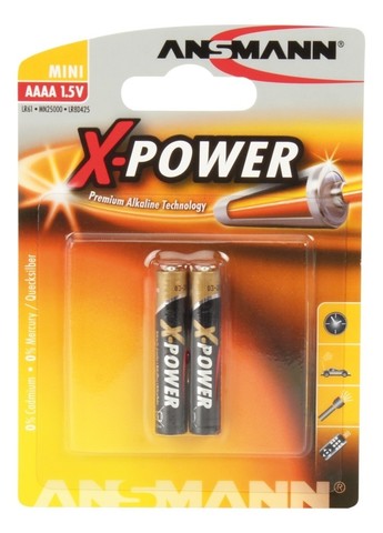 Батарейка X-POWER АААА/ANSMANN 1.5V - 2шт