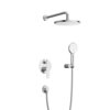 Cezares STYLUS-DSET-IN STYLUS-DSET-IN Душевой комплект встраиваемый (смеситель встраиваемый, верхний душ, ручной душ со шлангом, штуцер с держателем), сатин