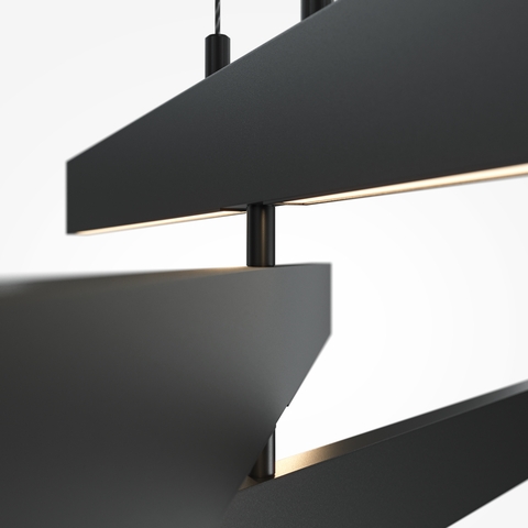 Подвесной светодиодный светильник Maytoni Origami MOD163PL-L38B4K