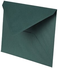 Конверт из дизайнерской бумаги, Темно-зеленый, 120 г, 13,5*19 см, 5 шт.