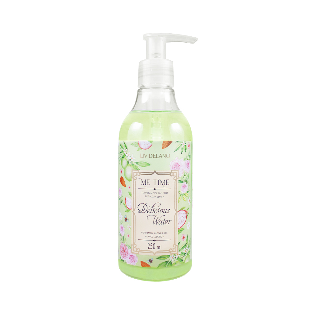 Liv-delano ME TIME Гель для душа парфюмированный Delicious Water, 250 мл