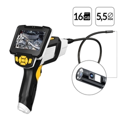 iCartool (IC-V112B) Видеоэндоскоп промышленный с 2 камерами, 4.3", 2Мп, 1м, 5.5 мм карта 16ГБ