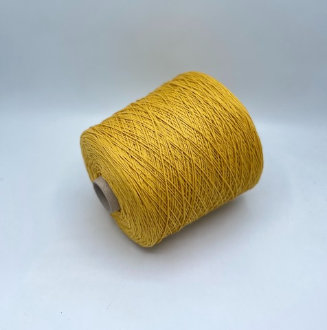 Бобинная пряжа (пр.Италия), art.Cotone, 350м/100 гр. 100%Хлопок, цвет-Карри , арт.34740