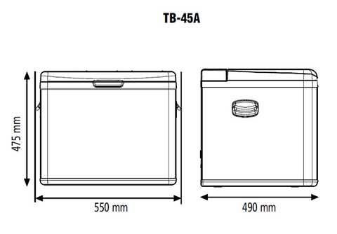 Компрессорный автохолодильник Indel B TB 45A (45л)