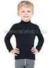 Терморубашка из шерсти мериноса Norveg Soft City Style Black детская