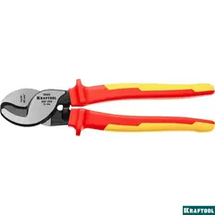 KRAFTOOL KSF-25V, d 13 мм, 250 мм, VDE, 1000 В, усиленный, диэлектрический кабелерез (23334-25V)