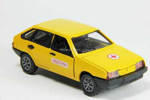 VAZ-2109 Lada Samara hatchback 5-doors medical service (yellow) Agat Mossar Tantal 1:43