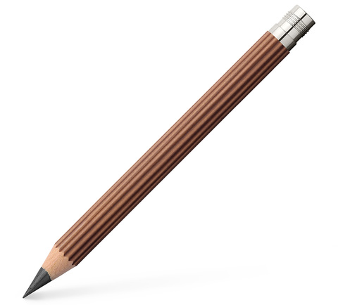 Запасные карандаши Graf von Faber-Castell (3 шт) для  Perfect Pencil Magnum коричневые с резьбой