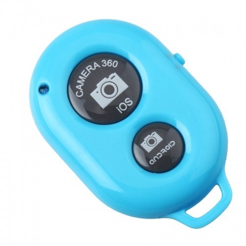 Пульт управления фотокамерой смартфона Bluetooth-кнопка Android и iOS голубой1