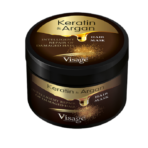 Питательная маска для волос, Visage Keratin&Argan, 500 мл