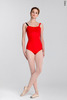 Strap leotard | scarlet