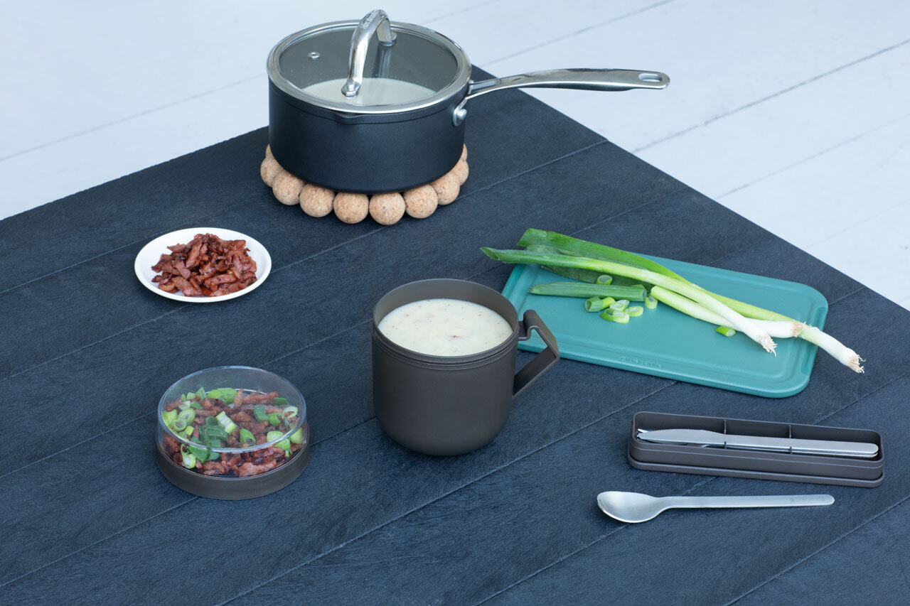 Суповая кружка Make & Take (0,6 л), пластик, Темно-серый, арт. 203824 - фото 3