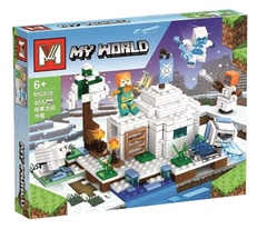 Конструктор Майнкрафт - Битва с Ледяным Монстром, 455 дет.