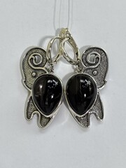 Слоники (серьги из серебра)