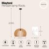Подвесной светильник Maytoni Roots MOD195PL-01W1