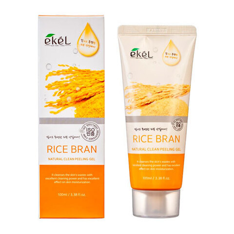 Ekel Natural Clean Peeling Gel Rice Bran - Пилинг-скатка с экстрактом коричневого риса
