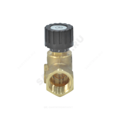 Клапан балансировочный ручной латунь 2014 Ду 25 Ру16 Тмакс=120 оС ВР Kvs=4м3/ч без ниппелей Aquasfera 2014-03