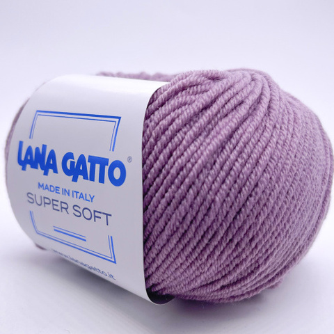 Пряжа Lana Gatto Super Soft 12940 пыльная сирень (уп.10 мотков)