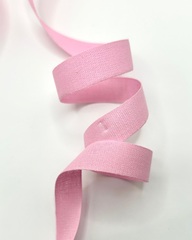 Киперная лента, цвет: розовый, ширина 17 мм
